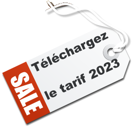 SALE Téléchargez le tarif 2023